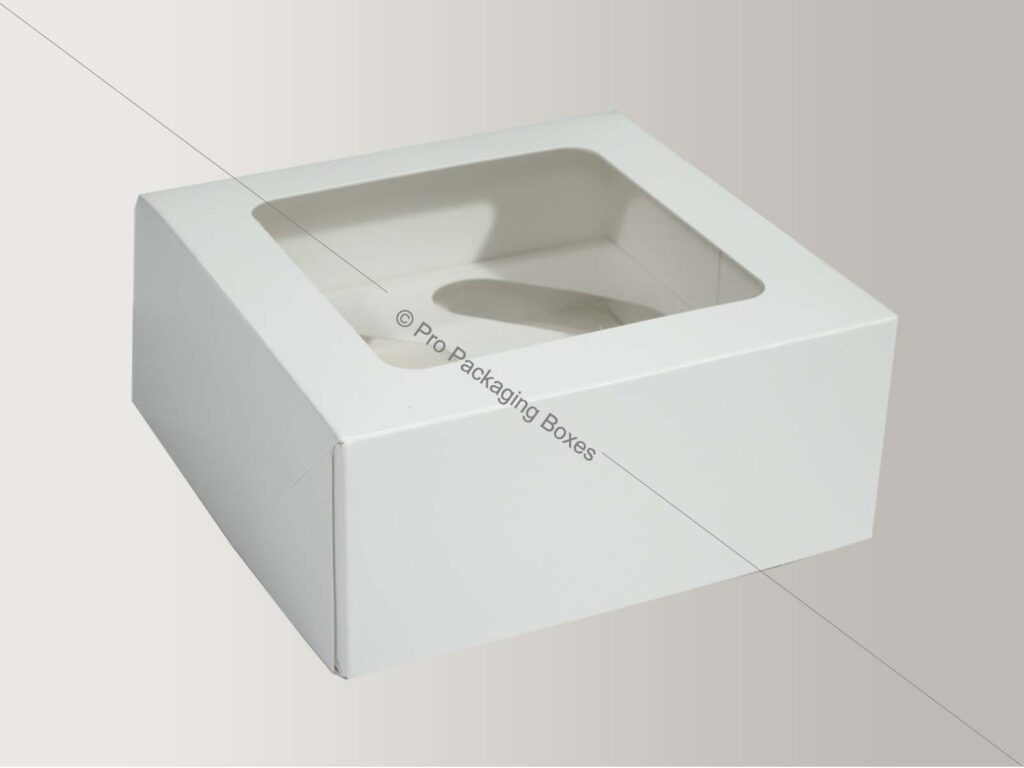 cake box with clear window