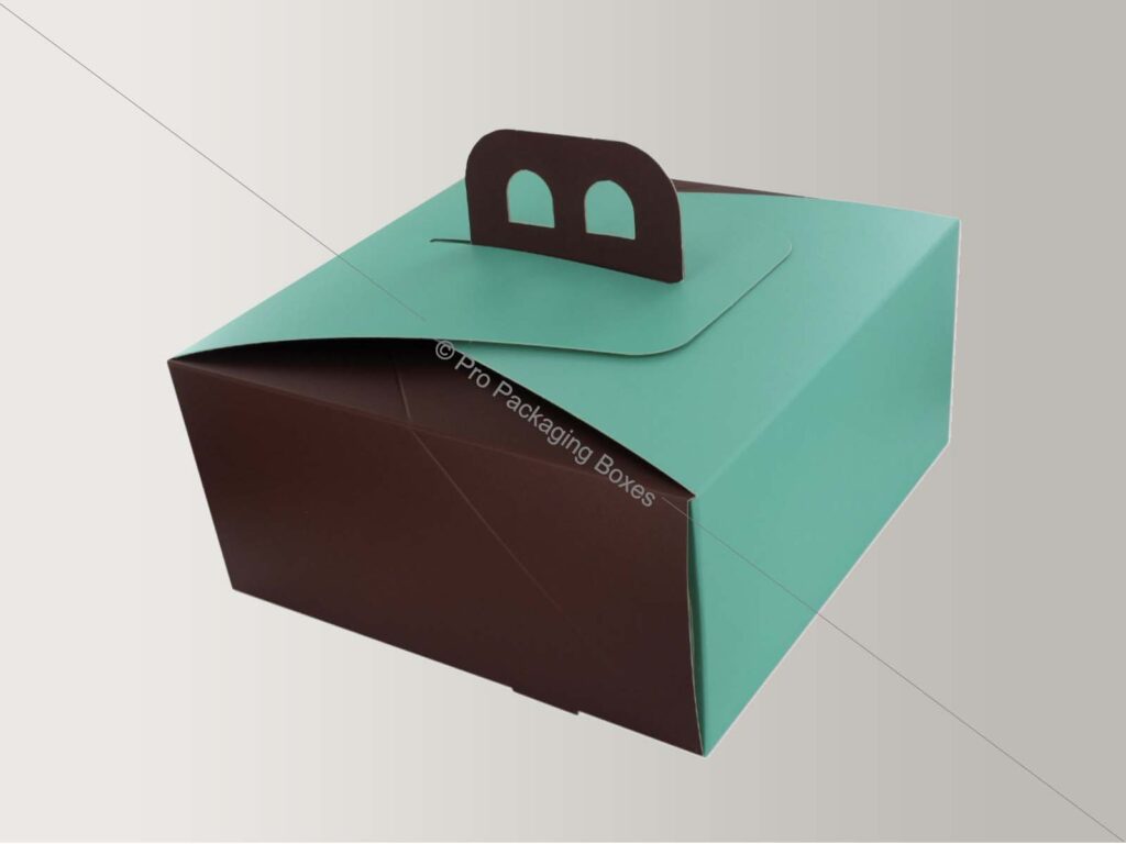 custom cake box with handle