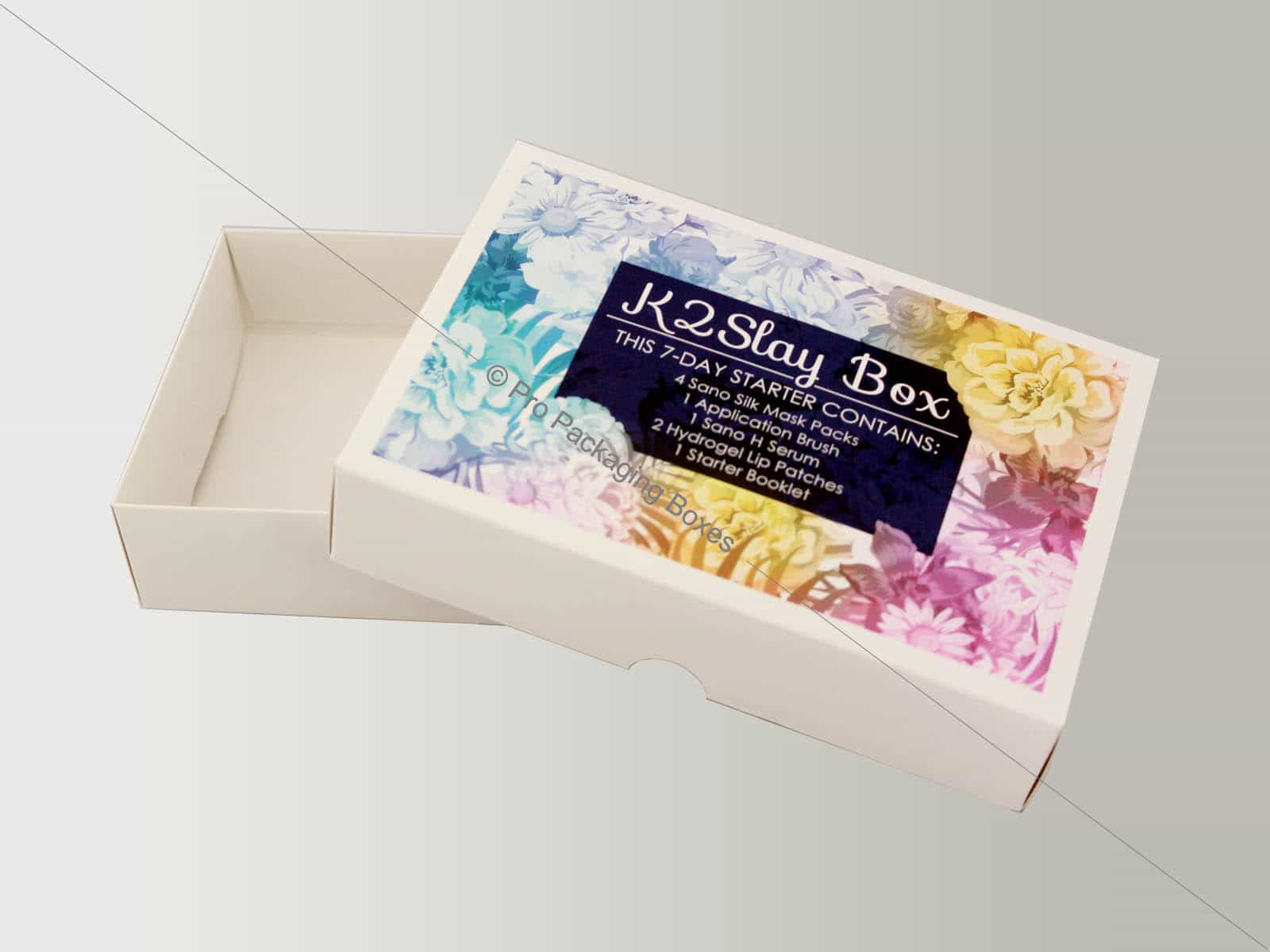 custom printed cosmetics gift sets packaging boxes