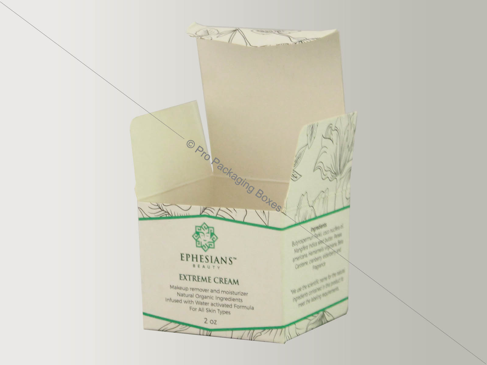 custom printed cosmetic cream packaging boxes