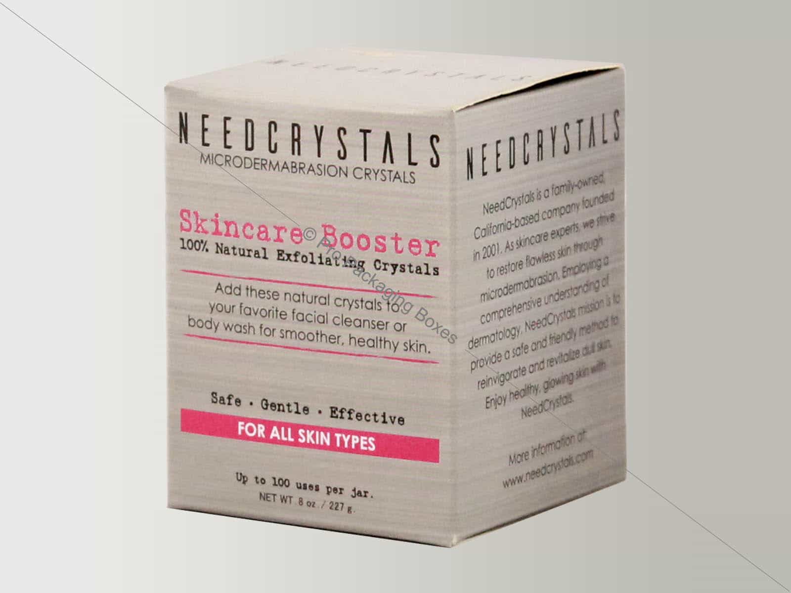 cosmetic facial exfoliator packaging boxes