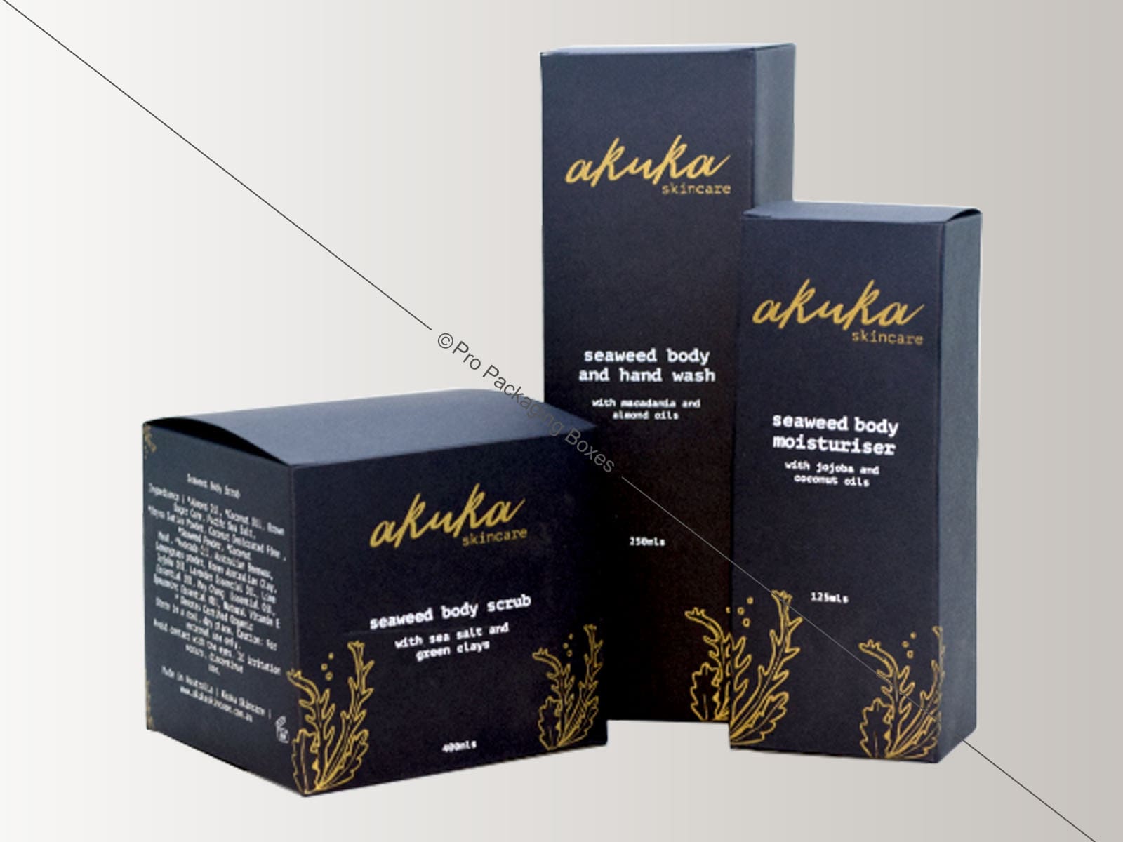 personalised skin toner and skincare products packaging boxes