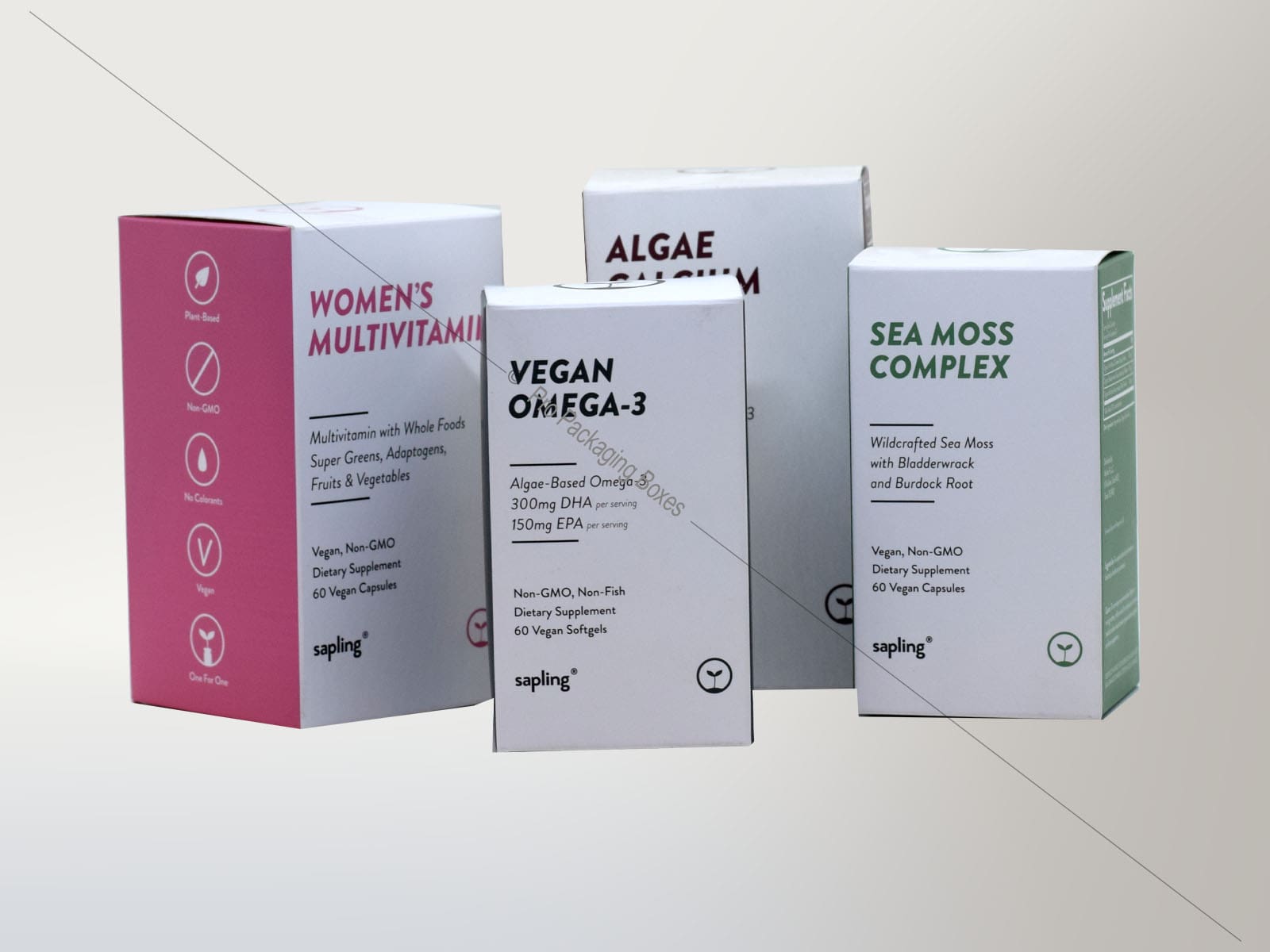 printed boxes for well being supplements and food packaging