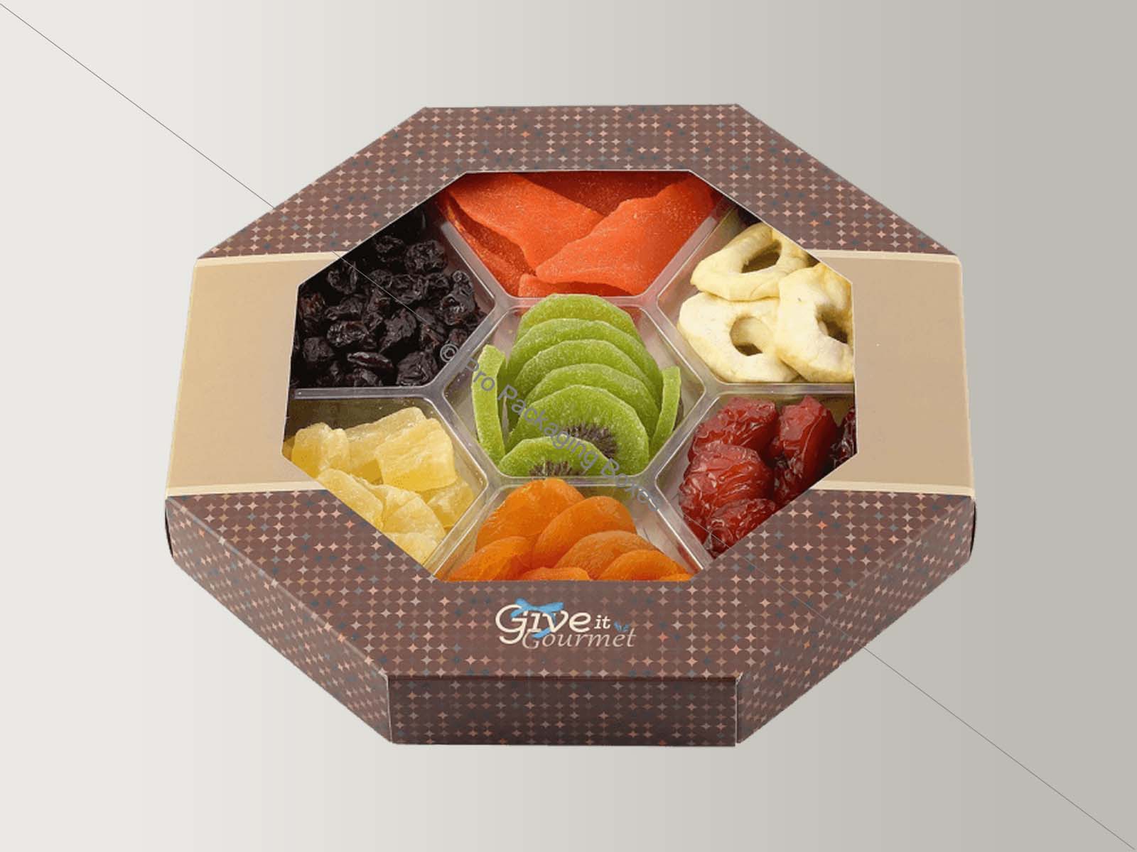 custom made branded gift boxes for dried fruit packaging