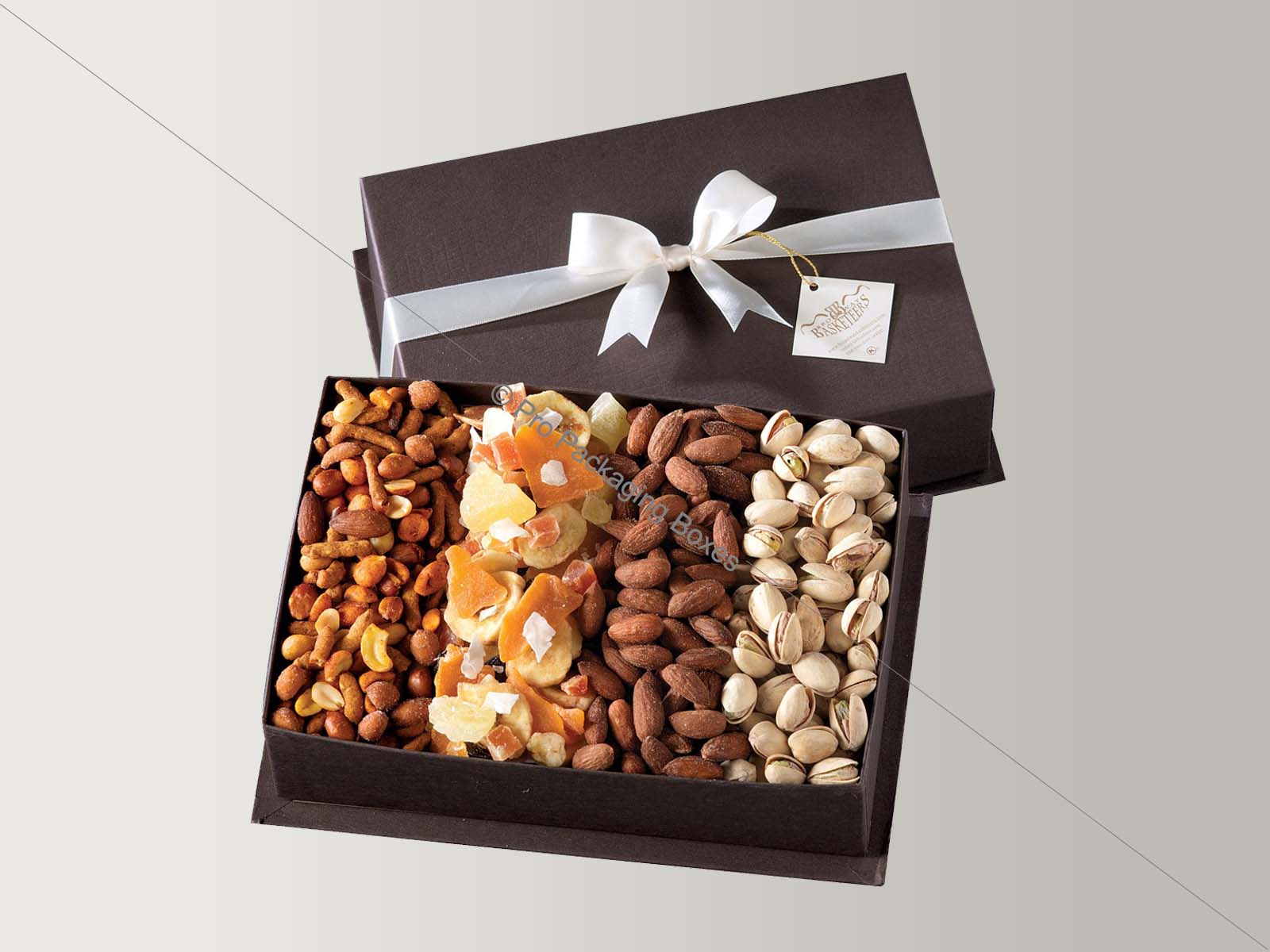 custom made branded gift boxes for dried fruit packaging