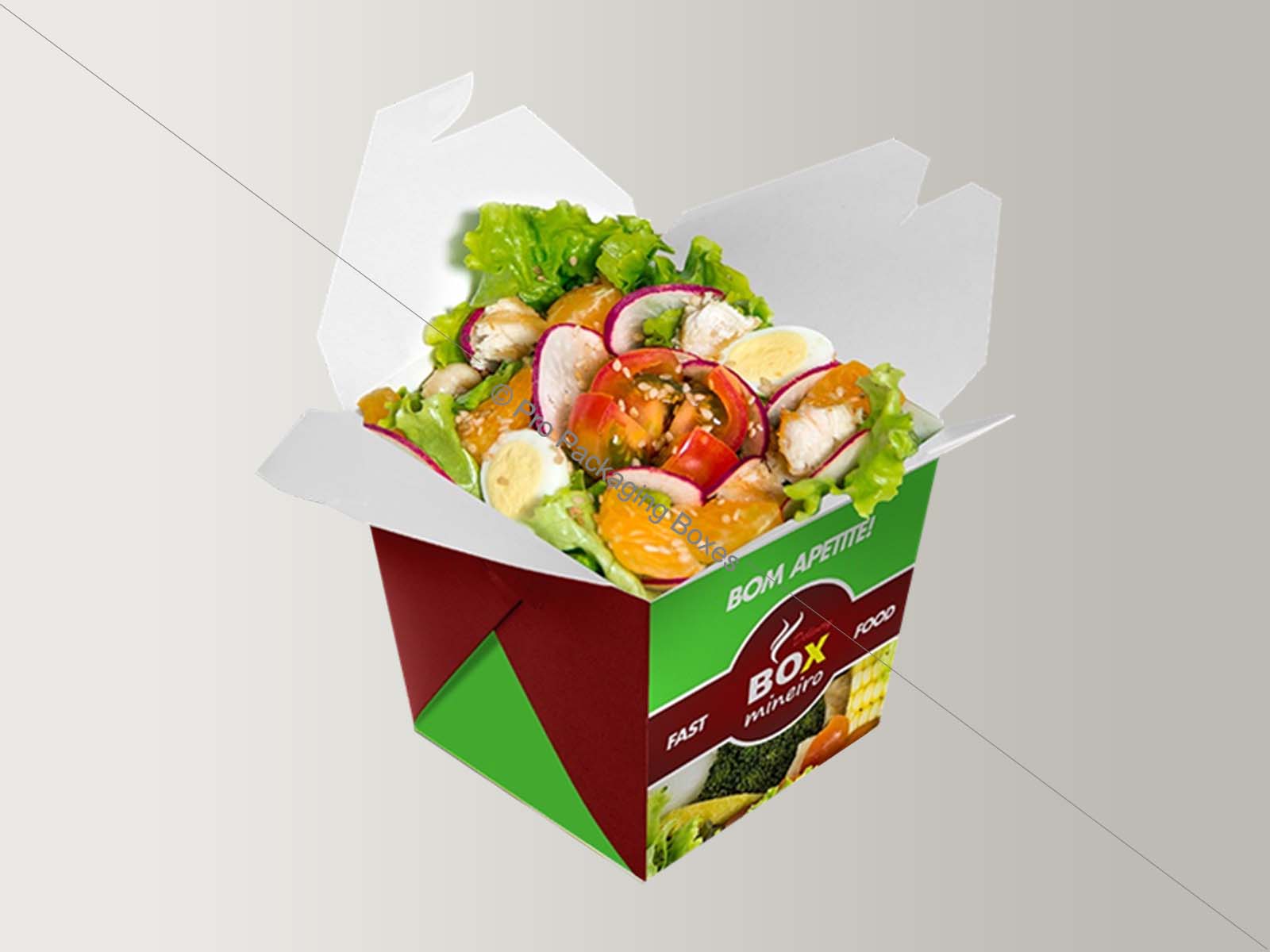 branded salad takeaway boxes