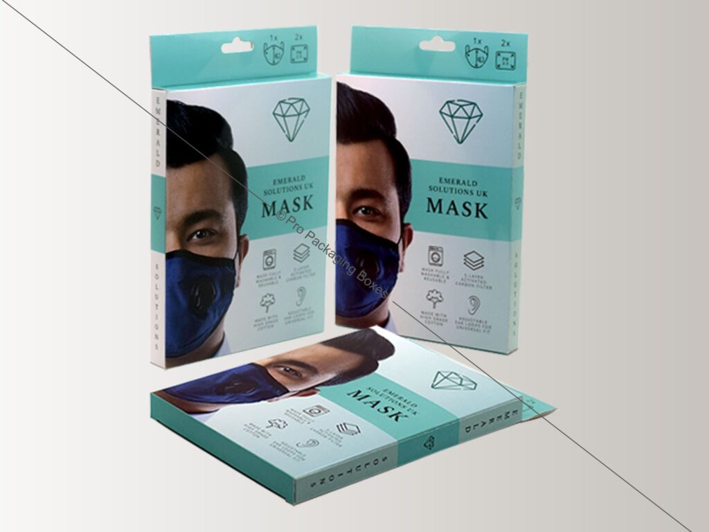 Custom printed boxes for face mask packaging
