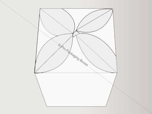 Custom Printed Flower Shaped Top Closure Boxes