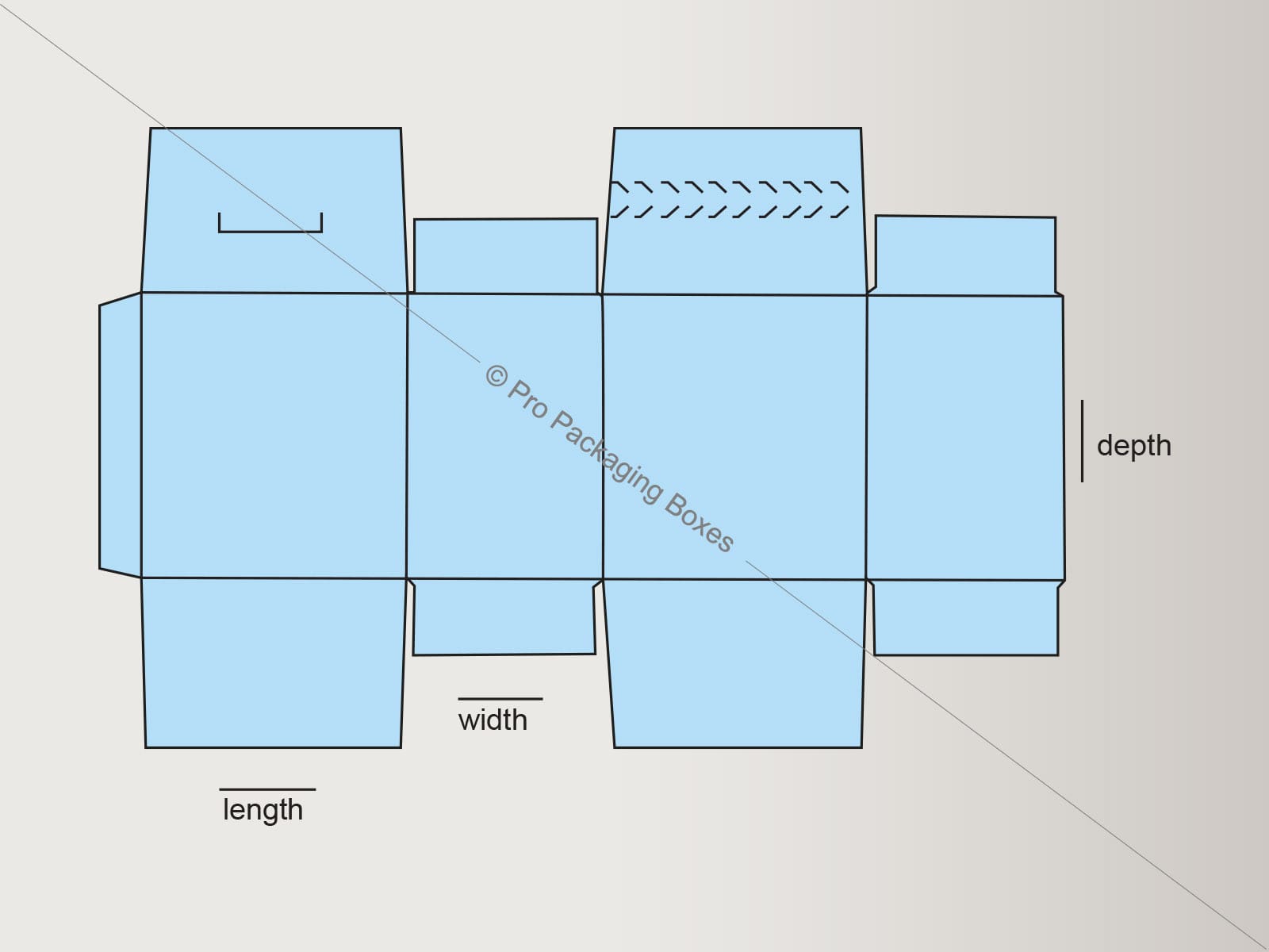 Custom Printed Seal End With Tear Open and Lock Boxes