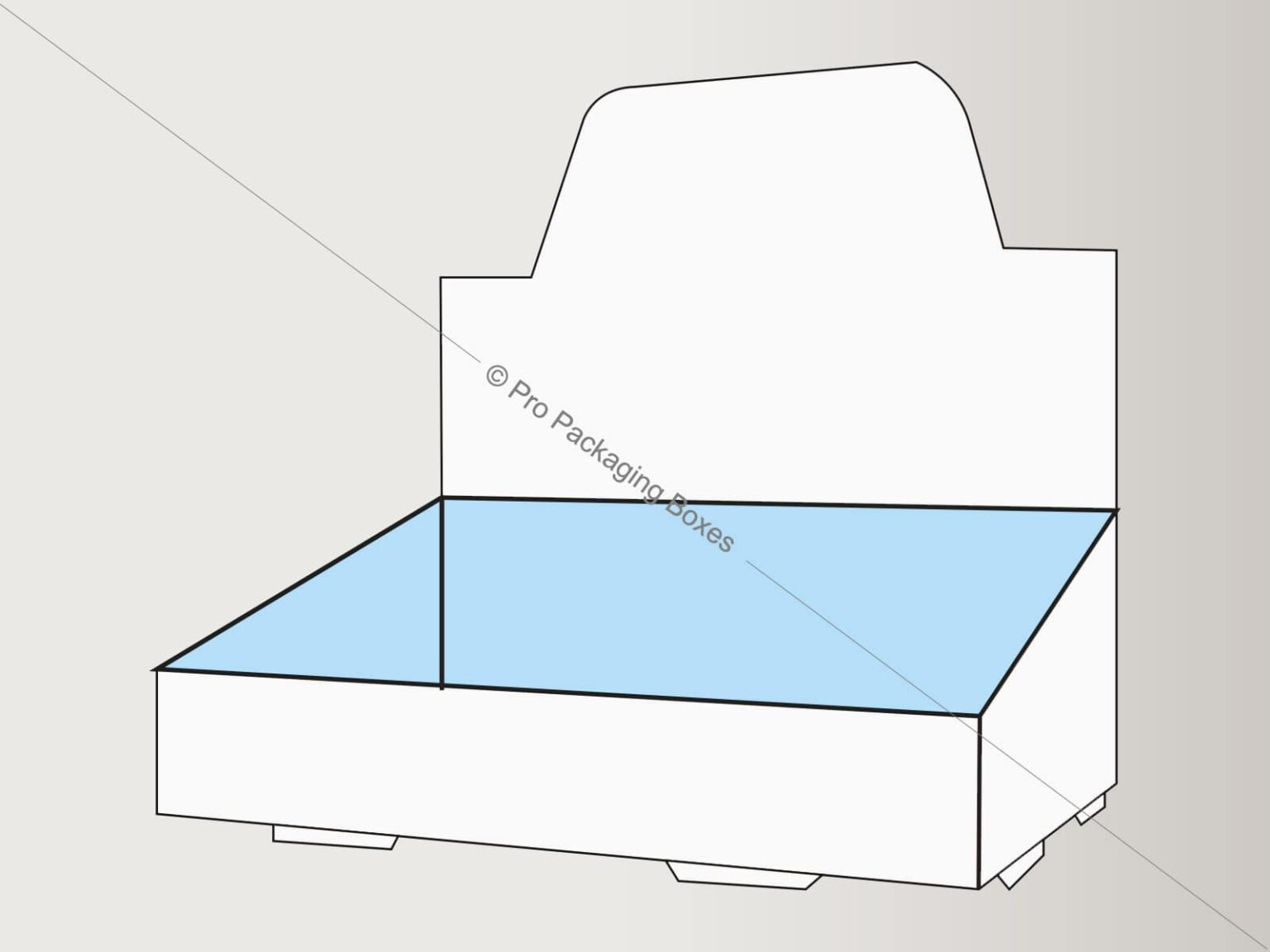 Self locked Counter Display Trays Pro Packaging Boxes UK