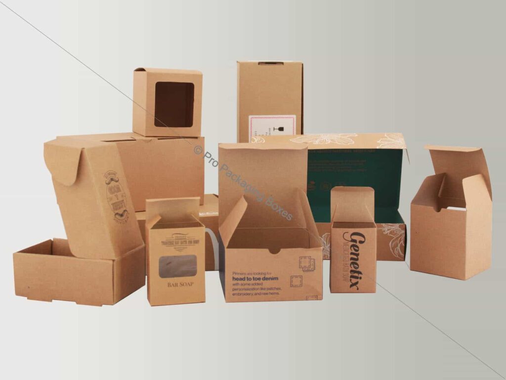 Custom brwon kraft boxes